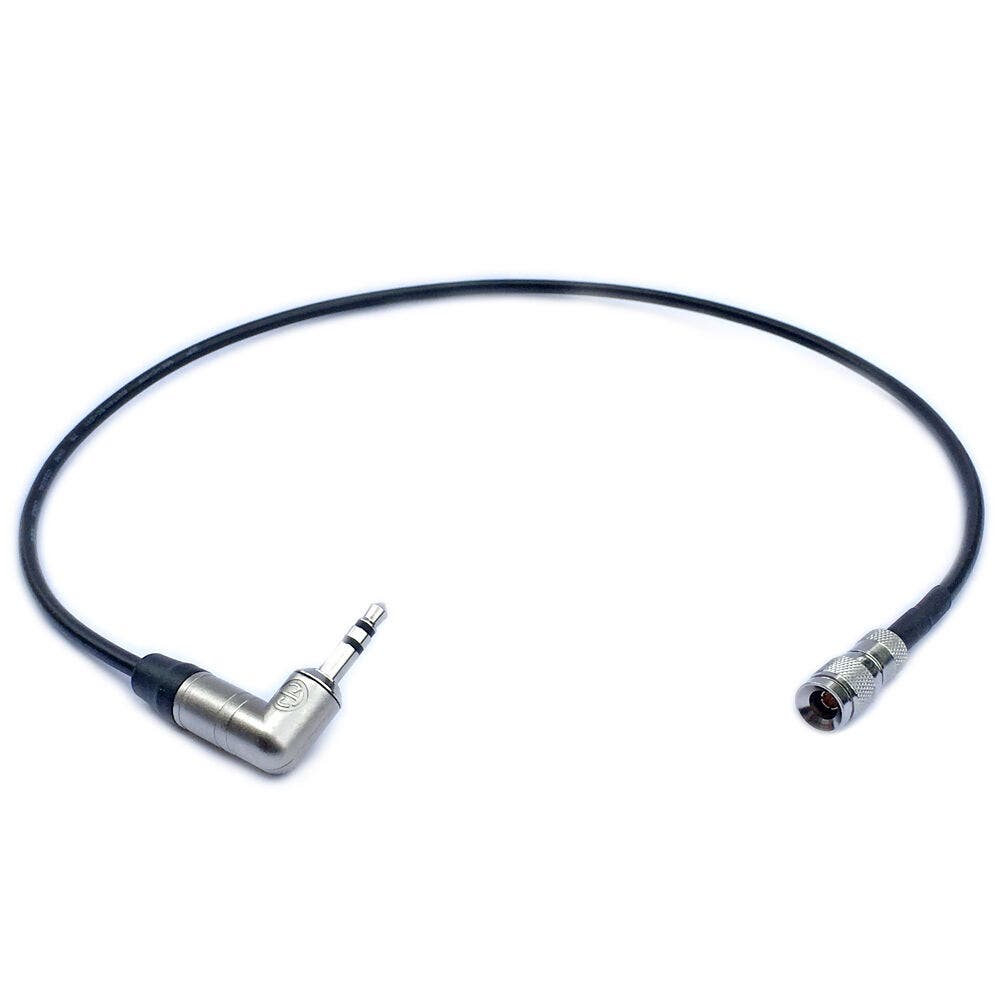 Atomos LTC to right-angle 3.5mm mic-level timecode cable for UltraSync ONE