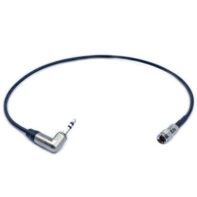 Atomos LTC to right-angle 3.5mm mic-level timecode cable for UltraSync ONE