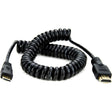 Atomos Mini-HDMI to Full HDMI Coiled Cable, 30cm-45cm