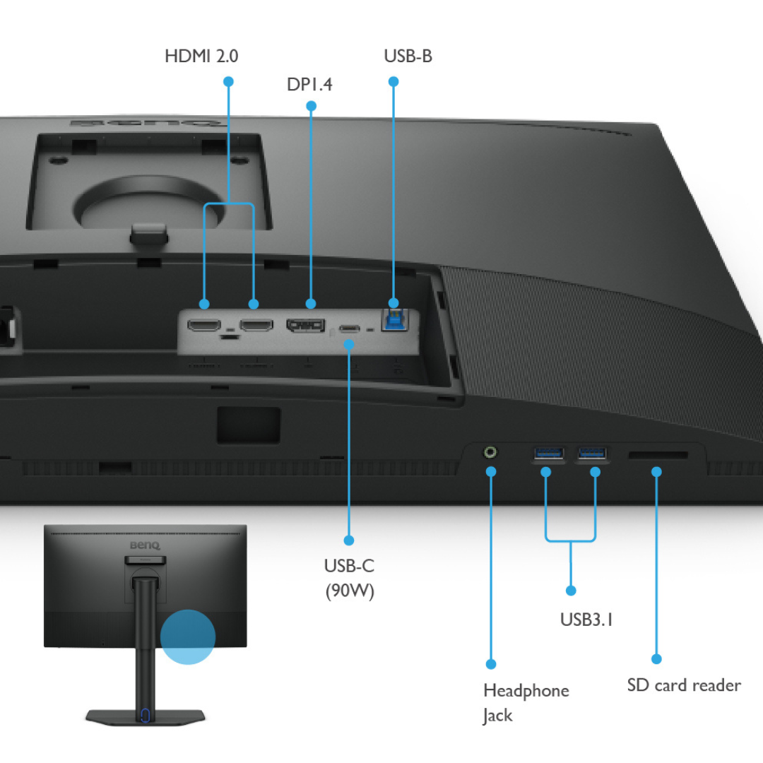 BenQ 27W LED MONITOR SW272U GREY - additional product view