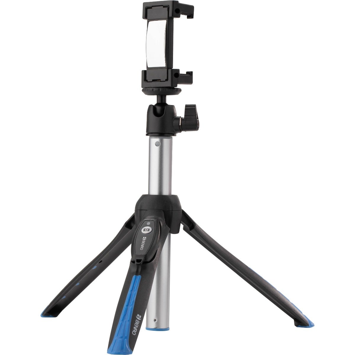 Benro BK15 mini tripod and selfie stick with Bluetooth wireless remote.