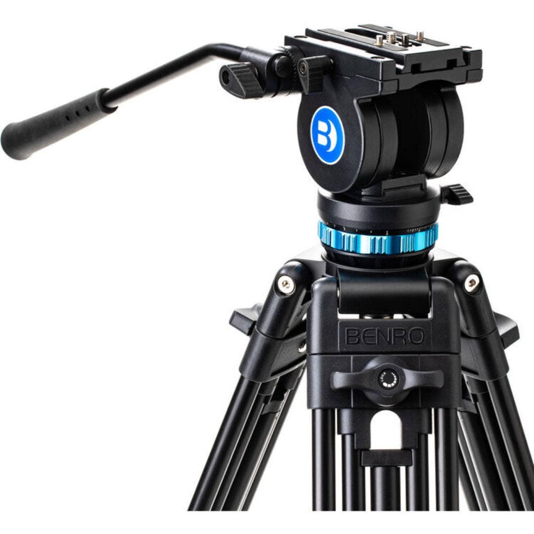 Benro KH25PC Aluminium, Dual-Tube, 3 Section, Video Tripod, Twist-Lever Lock, K5 - additional product view