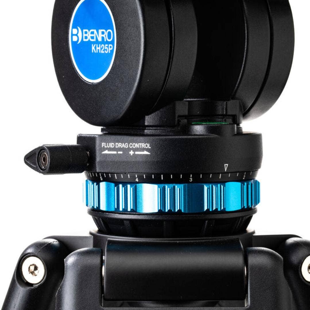 Benro KH25PC Aluminium, Dual-Tube, 3 Section, Video Tripod, Twist-Lever Lock, K5 - additional product view