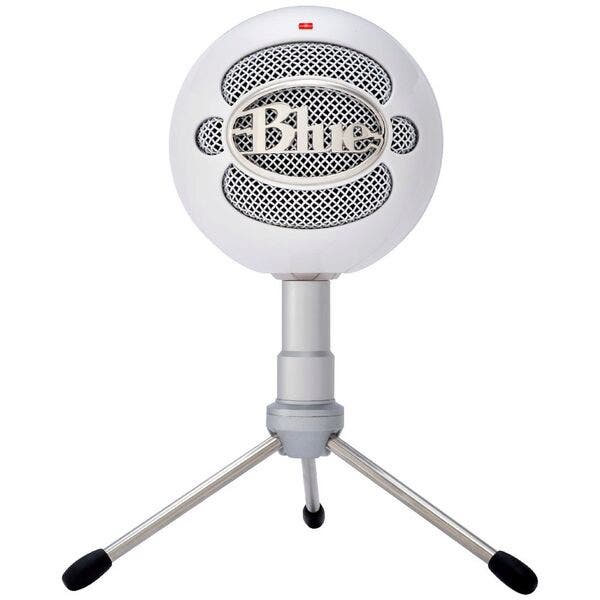 White Blue Snowball ICE plug and play USB microphone