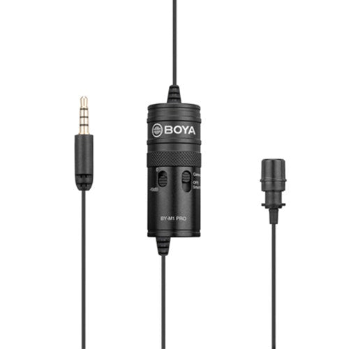 Boya BY-M1 Pro lavalier microphone for smartphones and DSLR.