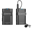 Boya BY-WM4 Pro K-1 wireless microphone system with 1 receiver and 1 transmitter.