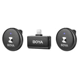 Boya Omic-D-B 2.4GHz Dual Channel Wireless Microphone- Lighning - Black - additional product view