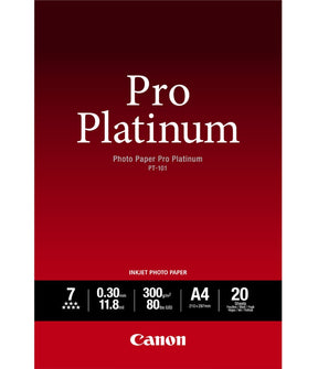 Canon Photo Paper Pro Platinum, A2, 300gsm, 20 sheet pack