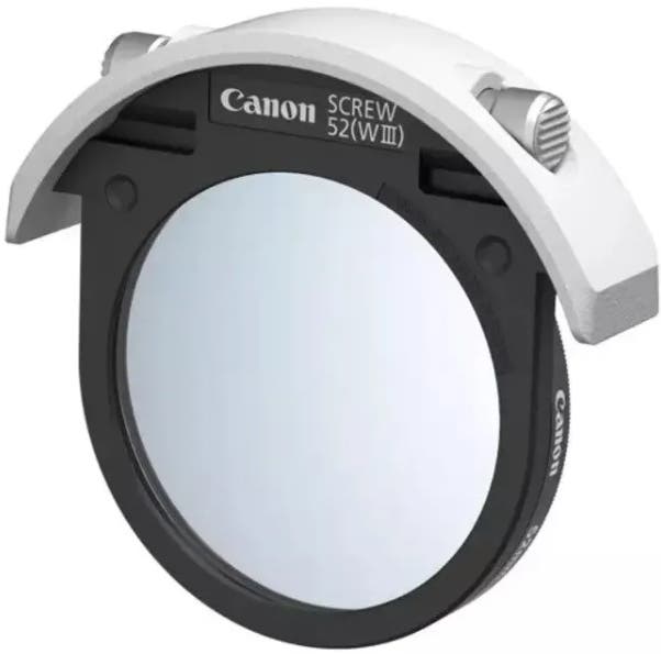 Canon 52SFHWIII drop-in screw filter holder with protect filter