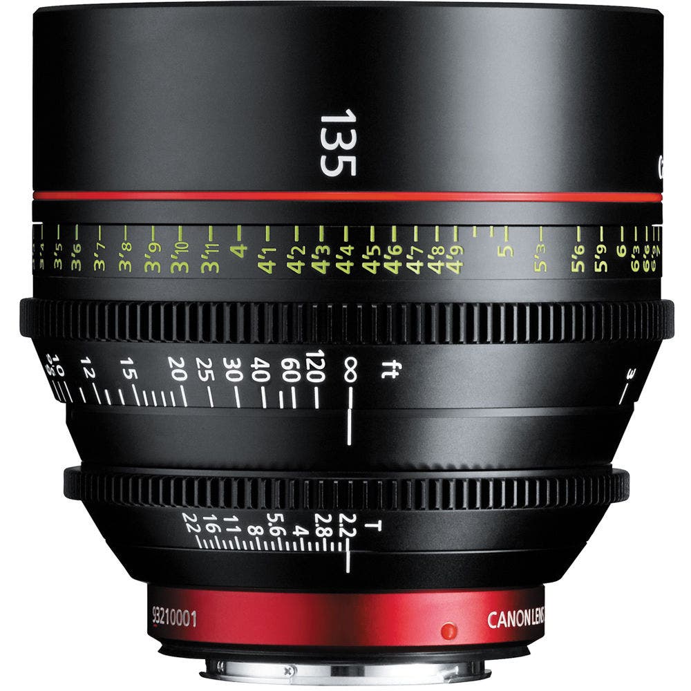 Canon CN-E135MM T2.2 L F cine prime lens