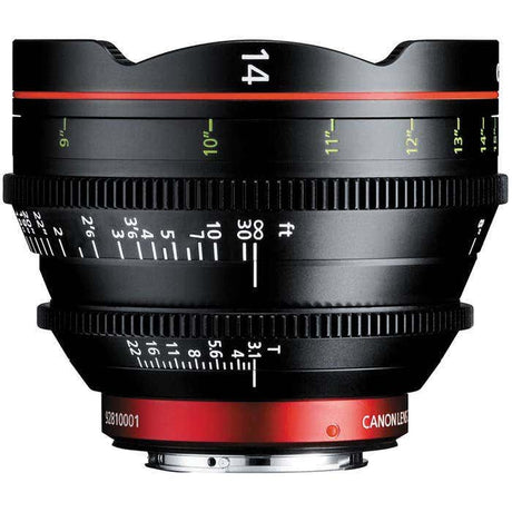 Canon CN-E14MM T3.1 L F cine prime lens