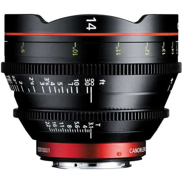 Canon CN-E14MM T3.1 L F cine prime lens