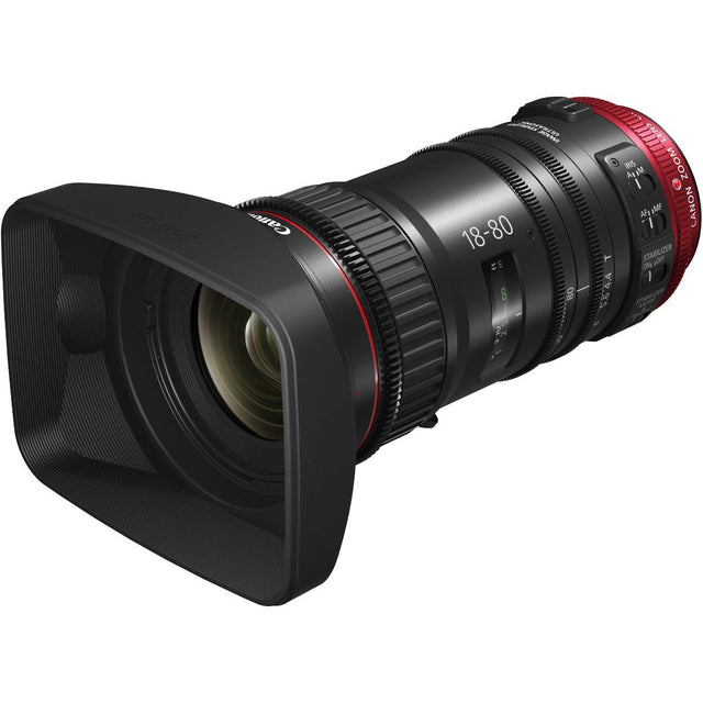 Canon CN-E18-80mm T4.4 L IS KAS S cine lens