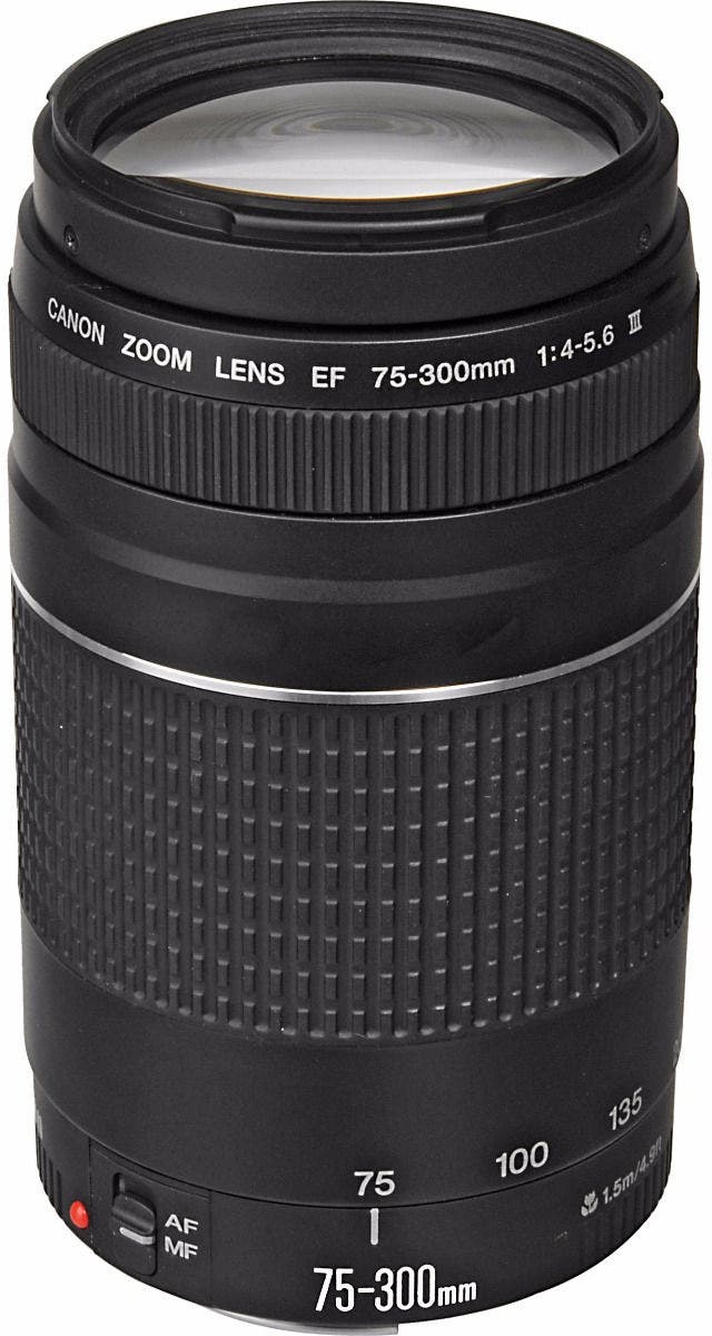 Canon EF 75-300mm f/4-5.6 III telephoto zoom lens