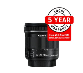 Canon EF-S 10-18mm f/4.5-5.6 IS STM wide angle lens