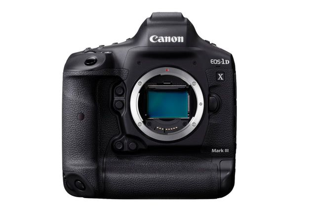 Canon EOS 1DX Mark III camera body with CFexpress card and reader.