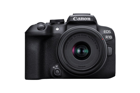 Canon EOS R10 mirrorless camera body with RF 18-45mm f/4.5-6.3 IS STM lens