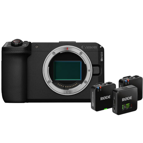 Canon EOS R6 V Body Limited Edition Kit with RØDE Wireless GO Gen 3 microphone