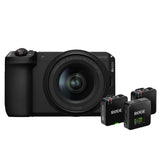 Canon EOS R6 V with RF 20-50mm f/4L IS USM PZ lens, Limited Edition, with RØDE Wireless GO Gen 3