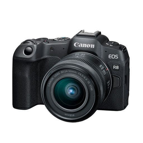 Canon EOS R8 full frame mirrorless camera with RF24-50IS STM lens