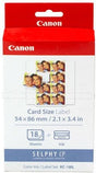Canon KC18IL ink and label sheet for Canon Selphy, 8 stickers per credit card sized sheet