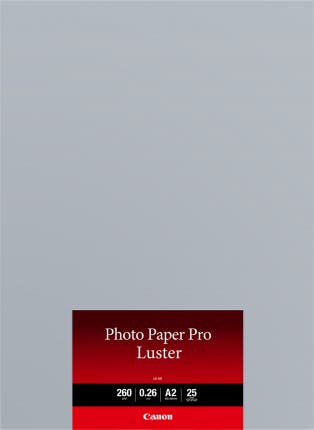 Canon LU101A2, 25 Sheets A2 260gsm Lustre Photo Paper