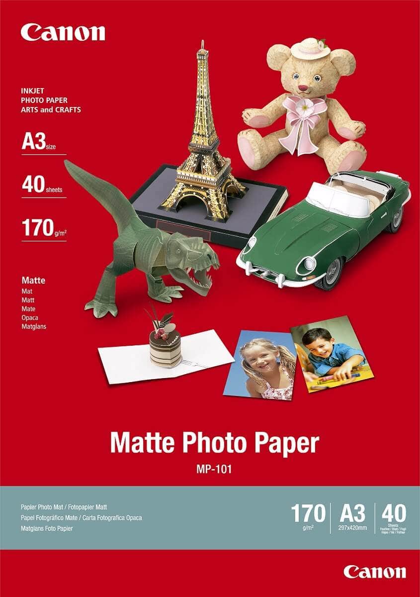 Canon MP101A3 A3 170gsm matte photo paper, 40 sheets