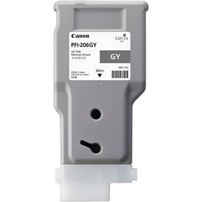 Canon PFI-206GY Lucia EX grey ink cartridge, 300ml