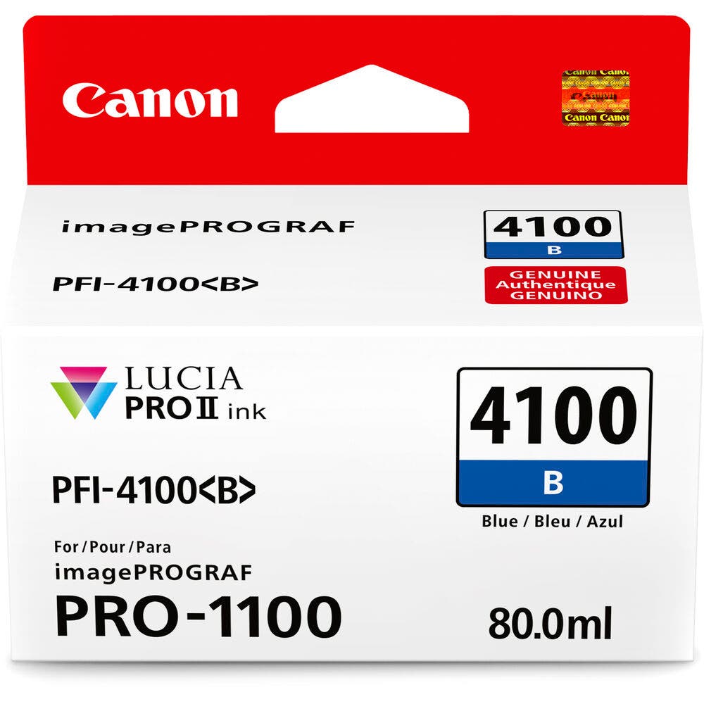 Canon PFI-4100B Blue Ink Tank - additional product view