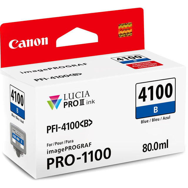 Canon PFI-4100B blue ink tank