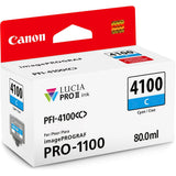 Canon PFI-4100C cyan ink tank