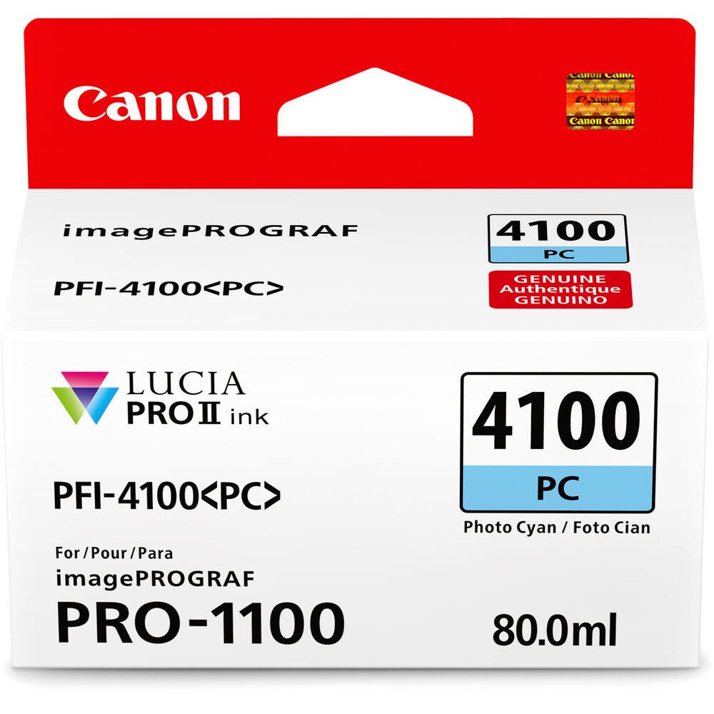 Canon PFI-4100PC Photo Cyan Ink Tank - additional product view