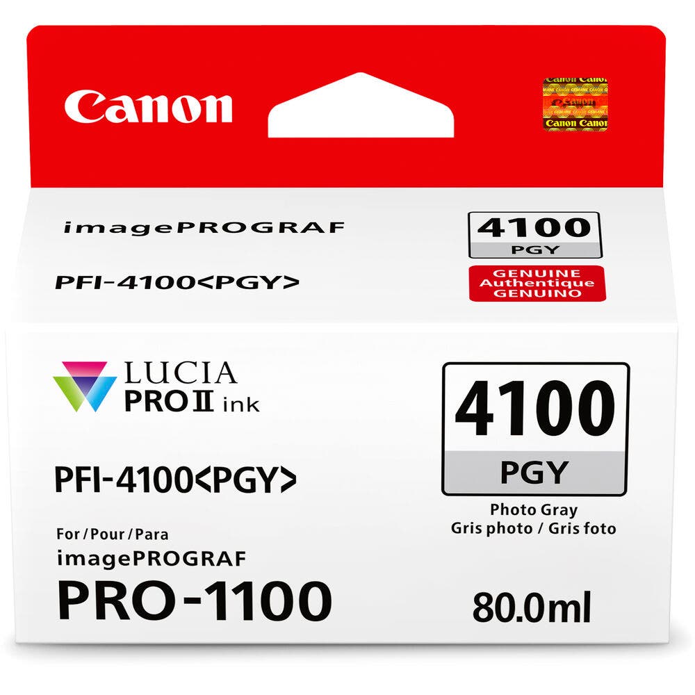 Canon PFI-4100PGY Photo Grey Ink Tank - additional product view