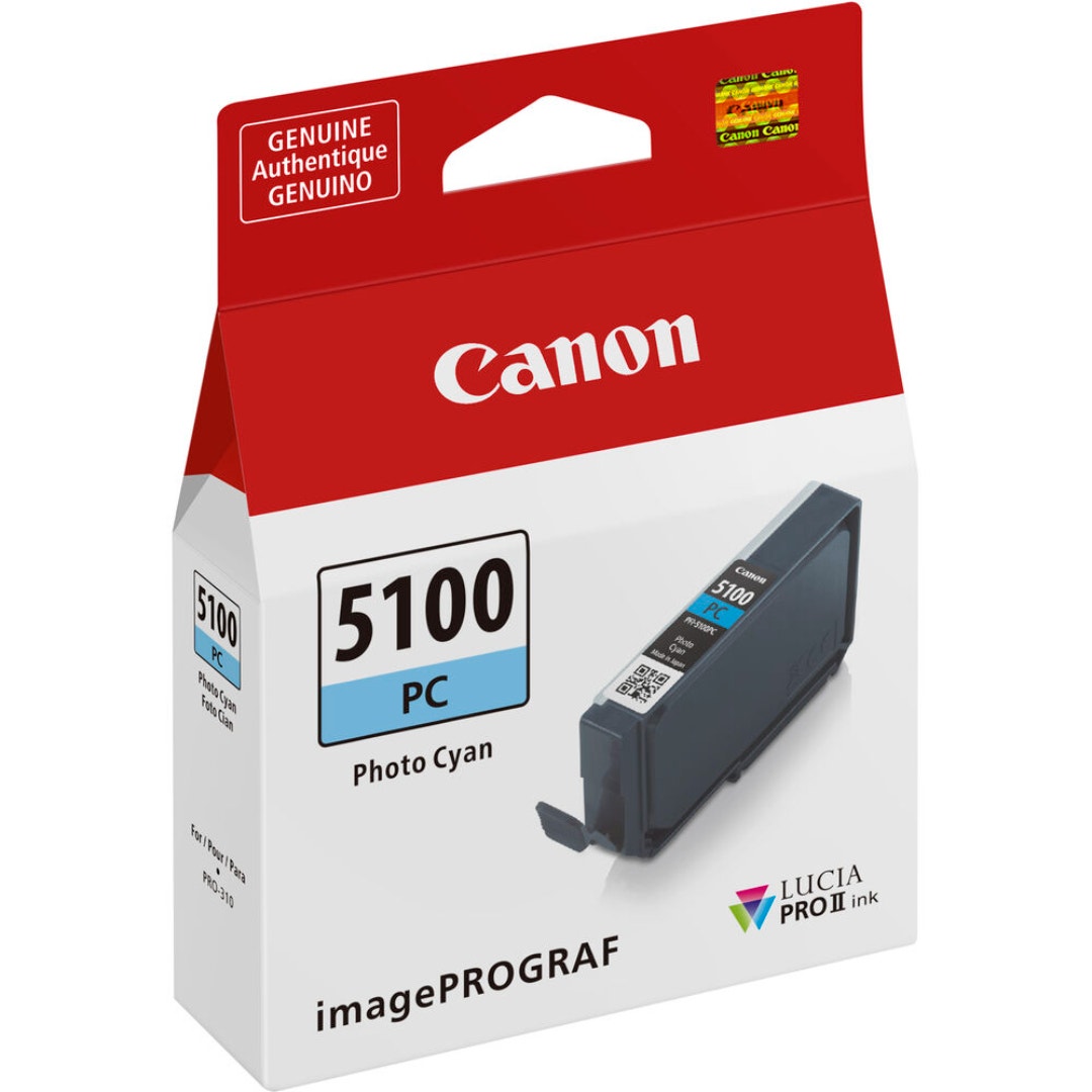 Canon PFI-5100PC Ink Tank- Photo Cyan Ink - additional product view