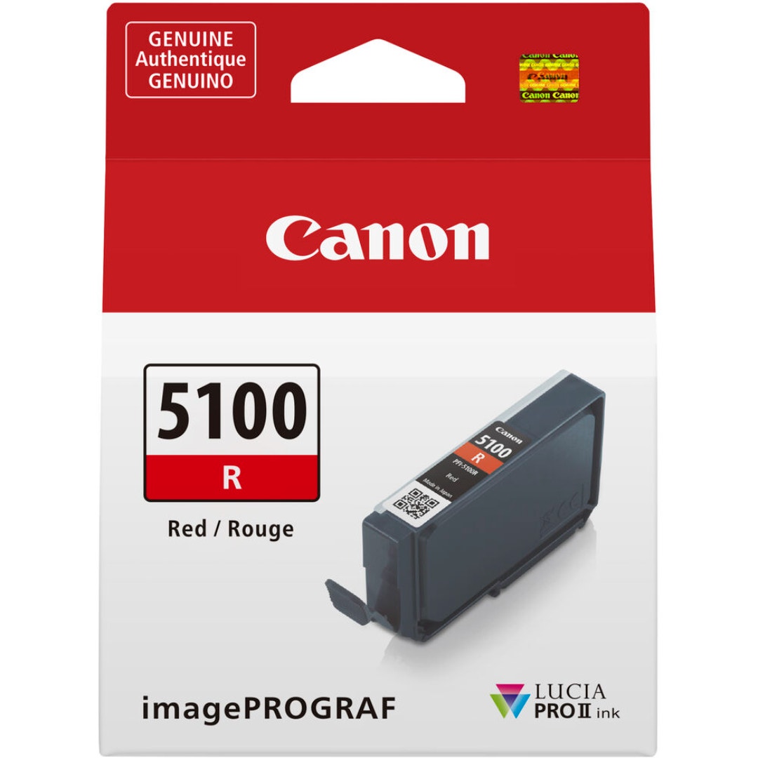 Canon PFI-5100R Ink Tank - Red Ink - additional product view