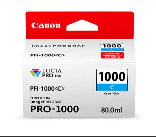 Canon PFI1000C cyan ink tank