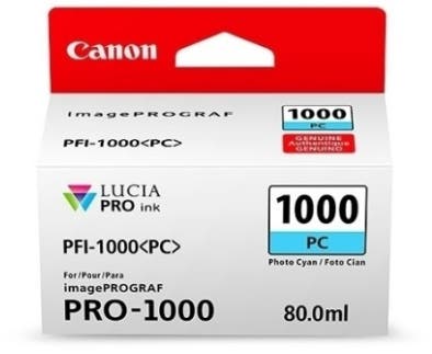 Canon PFI1000PC photo cyan ink tank