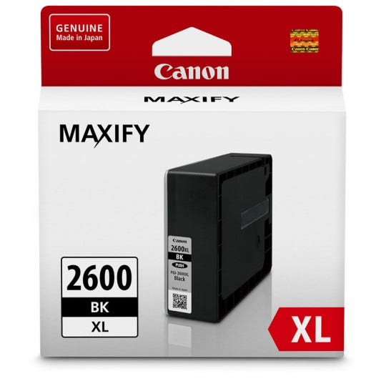 Canon PGI2600XLBK black ink tank printer cartridge