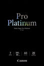 Canon Pro Platinum A3 Photo Paper, 20 pack