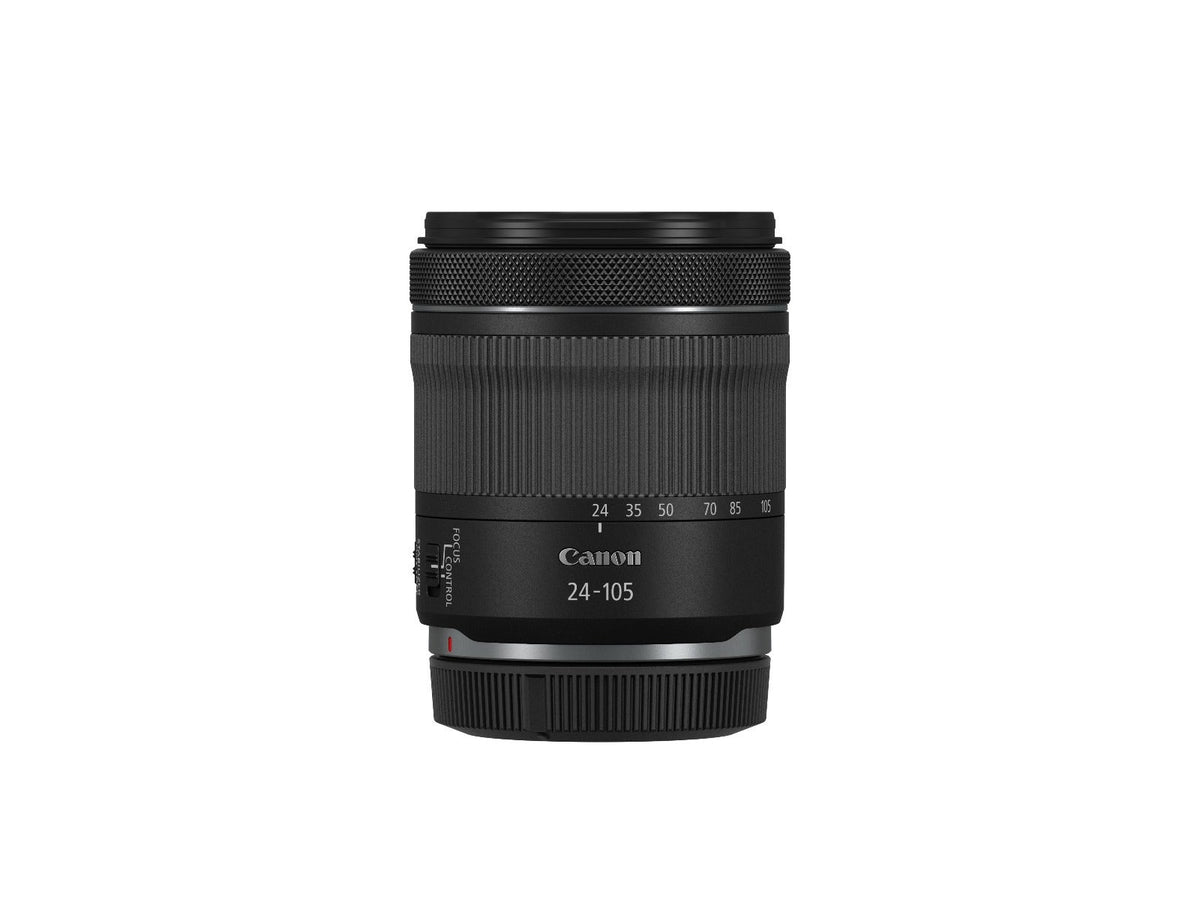 Canon RF 24-105mm f/4-7.1 IS STM lens.