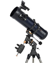 Celestron Astromaster 130EQ reflector telescope.