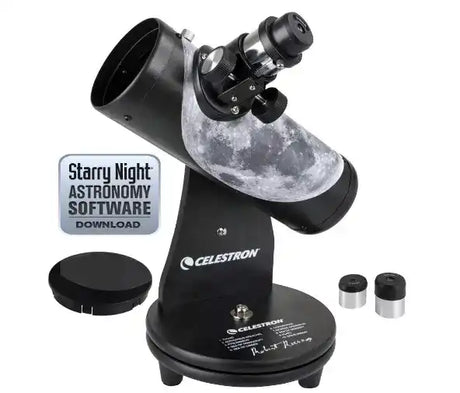 Celestron FirstScope tabletop telescope with bonus G2 8x21 roof prism binocular