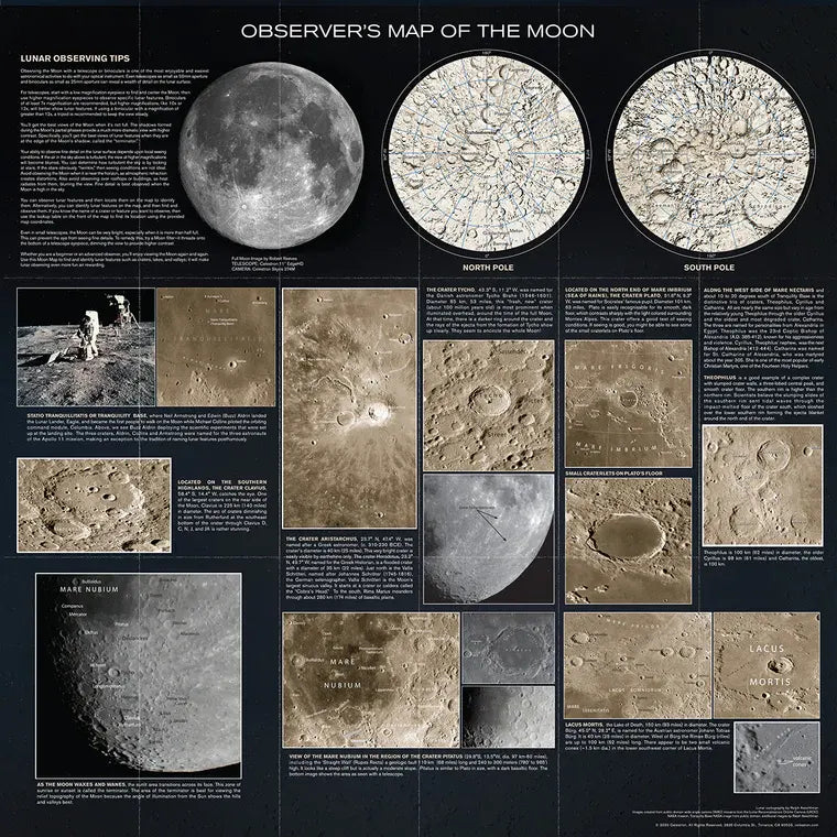 Celestron Observers Map of the Moon - additional product view