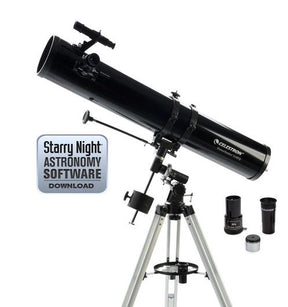 Celestron Powerseeker 114EQ-MD Newtonian with phone adapter and motor drive