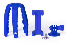 Celly Squiddy flexible mini tripod, Blue, with smartphone and GoPro adapter