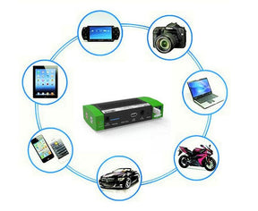 Digitalk portable multi function battery charger with jump starter