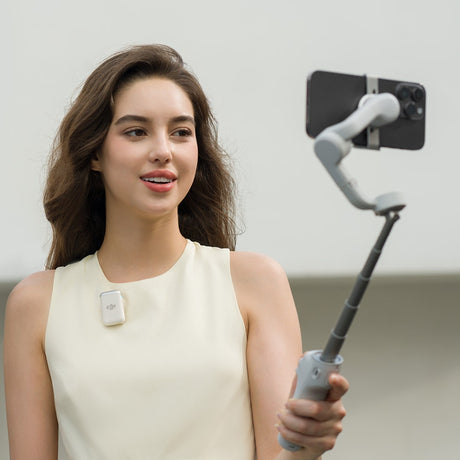 DJI Mic 2 (1 TX) Clip-On Transmitter/Recorder with Built-In Microphone - White - additional product view