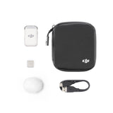 DJI Mic 2 (1 TX) Clip-On Transmitter Recorder with Built-In Microphone in White