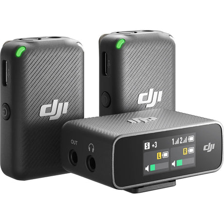 DJI Mic 2-person wireless microphone system for camera and smartphone