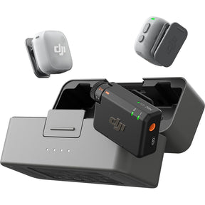 DJI Mic Mini 2 with 2 transmitters, 1 receiver and charging case